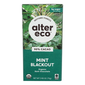 Alter Eco, Dark Crisp Mint Chocolate, 2.65 Oz(Case Of 12)