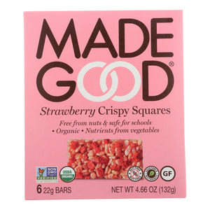 Madegood, Crispy Squares Strawberry, Case of 6 X 4.68 Oz