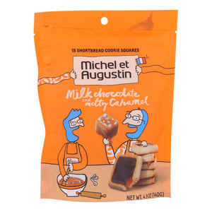 Michel Et Augustin, Milk Chocolate Caramel Shortbread, Case of 6 X 4.9 Oz