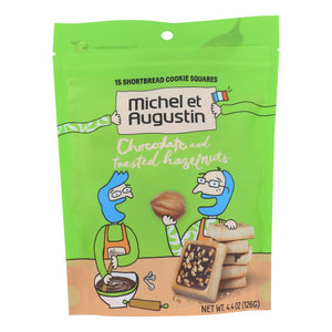 Michel Et Augustin, Cookies Chocolate Hazelnut, Case of 6 X 4.4 Oz