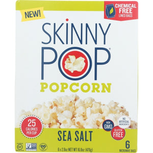 Skinny Pop, Popcorn Micro Ssalt, 16.8 Oz(Case Of 6)