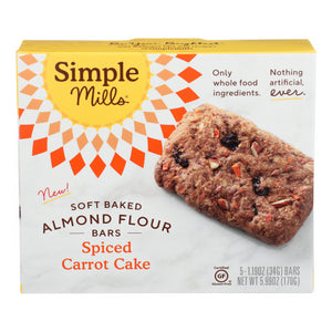 Simple Mills, Bar Soft Baked Spiced Carrotcake, 5.99 Oz(Case Of 6)