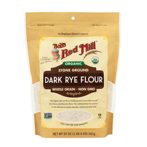 Bobs Red Mill, Organic Dark Rye Flour, 20 Oz(Case Of 4)