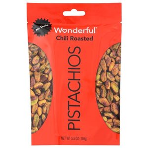Wonderful Pistachios, Pistachio No Shl Chili Rs, 5.5 Oz