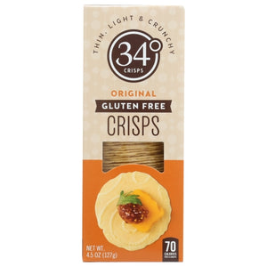 Crisps Bread Original Gf Case of 18 X 4.5 Oz by 34 Degrees