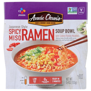Annie Chun's, Soup Bwl Spicy Miso Ramen, Case of 6 X 5.4 Oz