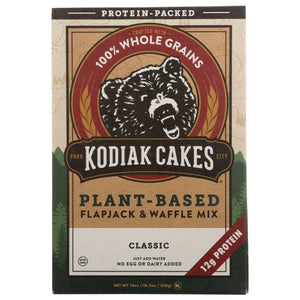 Kodiak Cakes, Plant Based Flapjack And Waffle Mix, 18 Oz(Case Of 6)