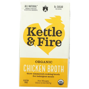 Kettle And Fire, Broth Chicken Cooking, 32 Oz(Case Of 6)