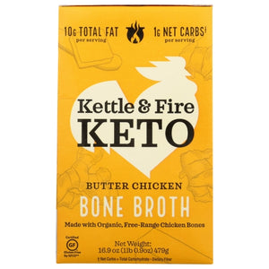 Kettle And Fire, Broth Butter Chicken, 16.9 Oz