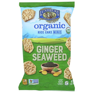 Lundberg, Organic Ginger Seaweed Rice Cake Minis, 5 Oz