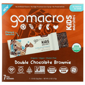Gomacro, Bar Dbl Chc Brownie, 6.3 Oz(Case Of 7)