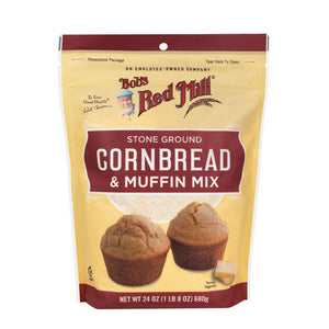 Bobs Red Mill, Corn Bread Muffin Mix, 24 Oz(Case Of 4)