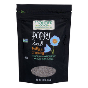 Frontier Coop, Seeds Poppy Whole, 8 Oz(Case Of 12)