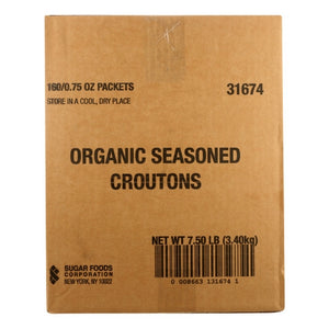 Fresh Gourmet, Croutons Herb Org 160Ct, 0.75 Oz