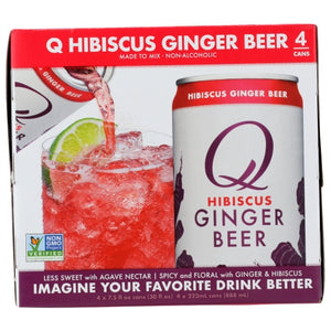 Q Tonic, Beer Hibiscus Ginger, 30 Oz(Case Of 6)