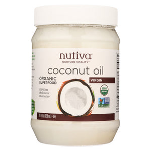 Nutiva, XVirgin Coconut Oil, Case of 6 X 29 Oz