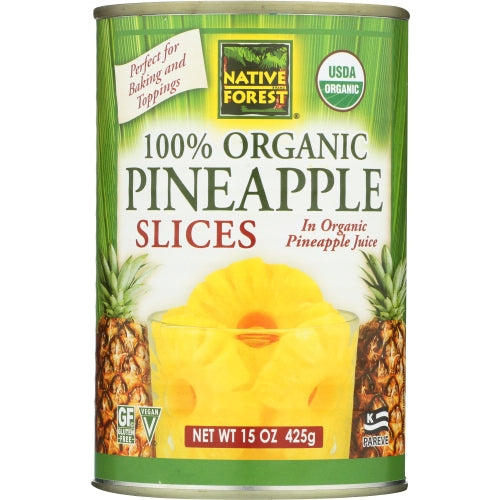 Native Forest, Pineapple Sliced, 15 Oz(Case Of 6)