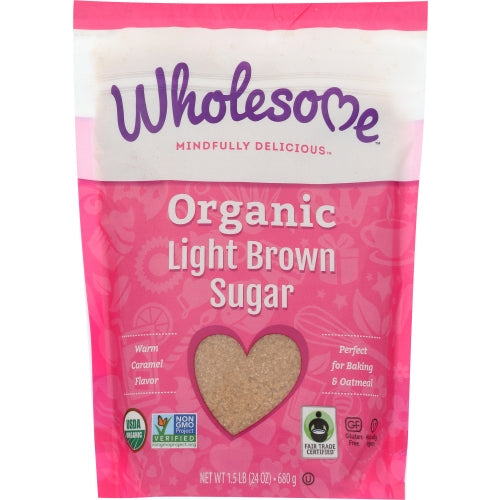 Wholesome, Sugar Brown Lite Org Ftc, 24 Oz(Case Of 6)