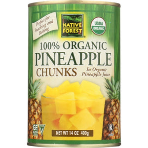 Native Forest, Pineapple Chunk, 14 Oz(Case Of 6)