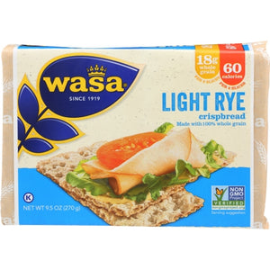 Wasa, Crispbread Rye Lite, 9.5 Oz(Case Of 12)