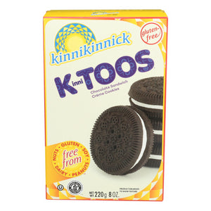 Kinnikinnick, C Hocolate Sandwich Cream Cookies, 8 Oz(Case Of 6)