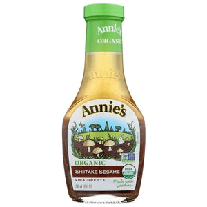 Annie's Homegrown, Organic Shiitake Sesame Vinaigrette Salad Dressing, 8 Oz(Case Of 6)