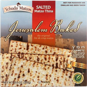 Yehuda, Matzo Thin Daily Salted, 10.5 Oz