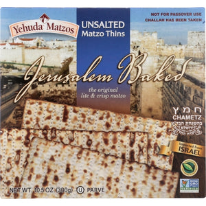 Yehuda, Matzo Thin Daily Unsalted, 10.5 Oz