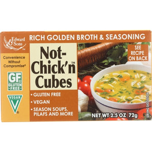 Edward And Sons, Bouillon Cube Gf Not Chck, 2.5 Oz(Case Of 12)