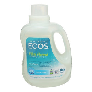 Earth Friendly, Laundry Ecos Free & Clear, Case of 4 X 100 Oz
