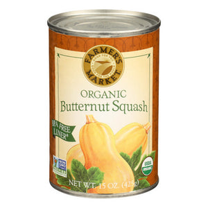 Farmers Market Foods, Organic Butternut Squash  Puree, 15 Oz(Case Of 12)