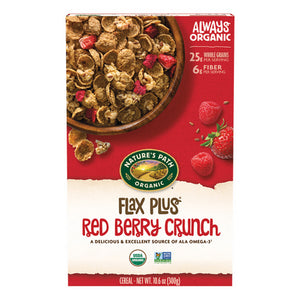 Natures Path, Organic Flax Plus Red Berry Crunch, 10.6 Oz