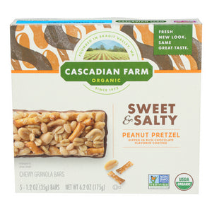 Cascadian Farm, Bar Pnut Prtzl Swt Salty, 6.2 Oz(Case Of 12)