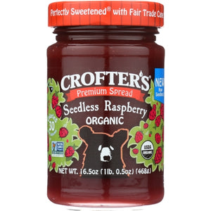 Crofters, Conserve Rspbry Sdls Org, 16.5 Oz(Case Of 6)