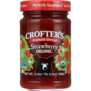 Crofters, Conserve Strwbrry Org, 16.5 Oz(Case Of 6)