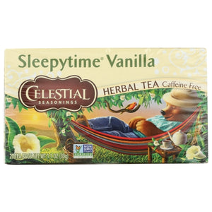 Celestial Seasonings, Tea Herb Slpytime Vanla, 20 Bags(Case Of 6)