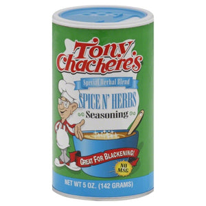 Tony Chachere's, Ssnng Spice & Herb, 5 Oz(Case Of 6)