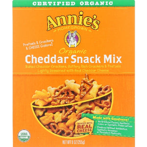 Annie's Homegrown, Organic Cheddar Snack Mix, 9 Oz(Case Of 12)