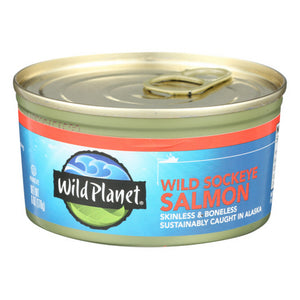 Wild Planet, Wild Salmon  Sockeye, 6 Oz(Case Of 12)