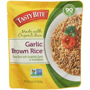 Tasty Bite, Rice Brwn Rstd Garlic, 8.8 Oz(Case Of 6)