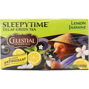 Celestial Seasonings, Tea Grn Slpytime Lmn Jasm, 20 Bags(Case Of 6)