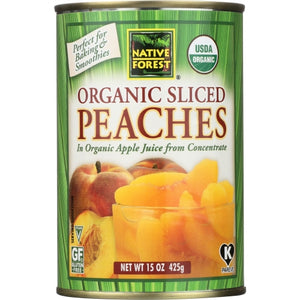 Native Forest, Peach Slcd Org, 15 Oz(Case Of 6)