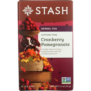 Stash Tea, Tea Crnbry Pmgrnte, 18 Bags(Case Of 6)