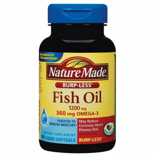 Nature Made, Fish Oil Burp-Less, 1200 mg, 200 Tabs