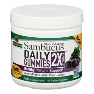 Nature's Answer, Sambucus Daily Gummies 2X Strength, 45 Count