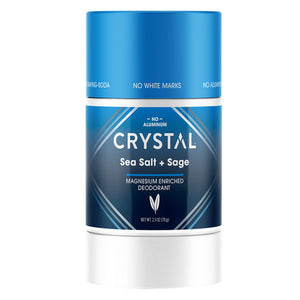 Crystal, Deodorant Magnesium Enriched, Sea Salt & Sage 2.5 Oz