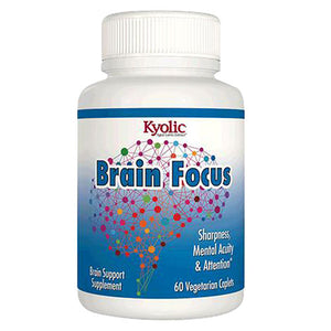 Kyolic, Kyolic Brain Focus, 120 mg, 60 Caplets