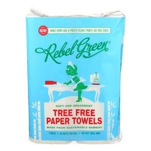 Rebel Green, Tree Free Bamboo Paper Towel, 1 Count