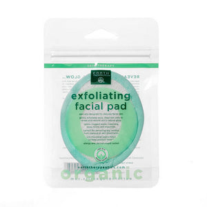 Earth Therapeutics, Organic Cotton Exfoliating Facial Pad, 1 Unit