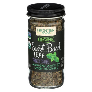 Frontier Herb, Organic Sweet Basil Spice Leaf Flakes, 0.56